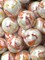 GELATO White/Orange/Yellow Glass Marbles 25mm (1 inch) SHOOTER Taw Lot